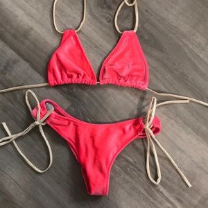 Velvet Scrunch Butt Bikini